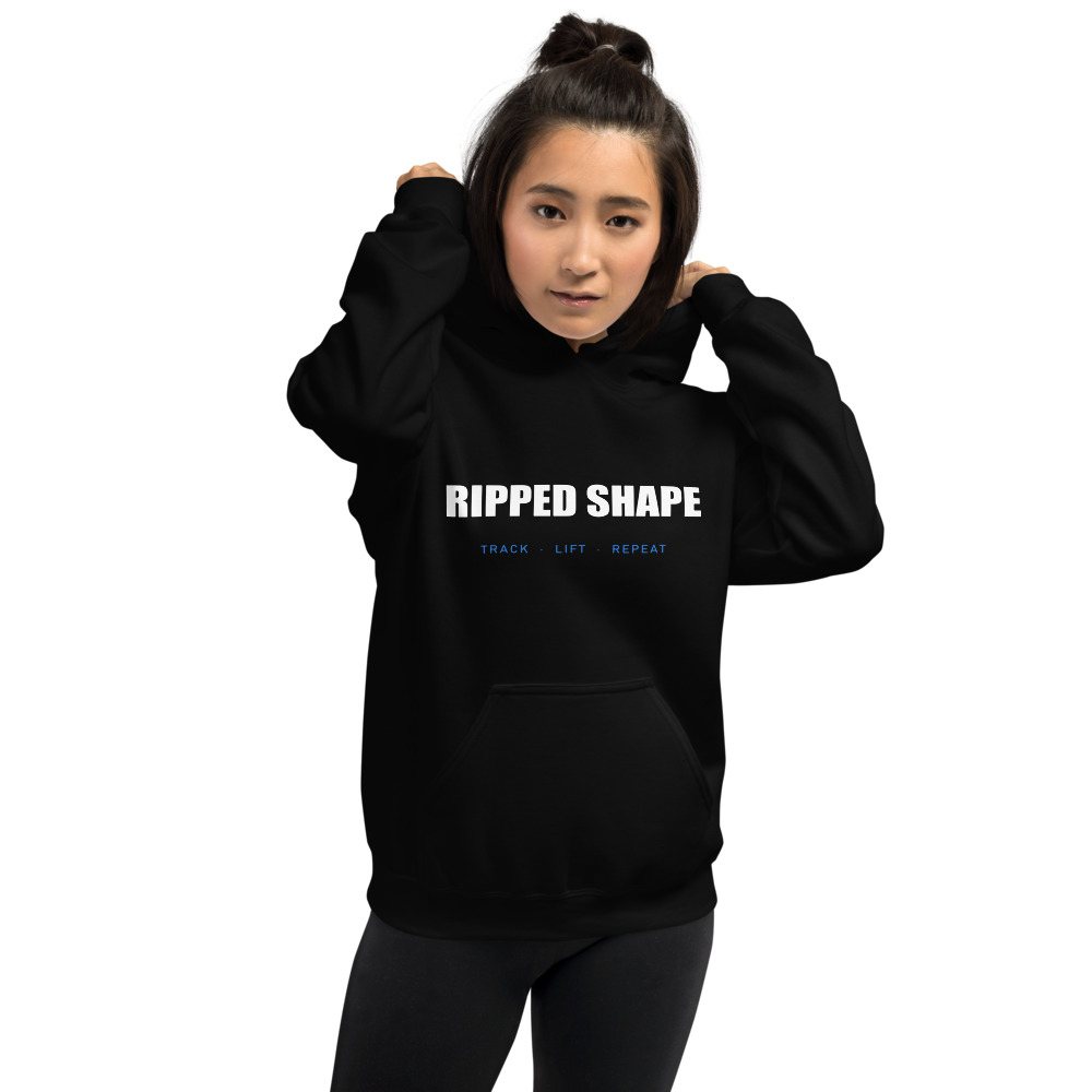 Ripped Shape Wordmark Hoodie
