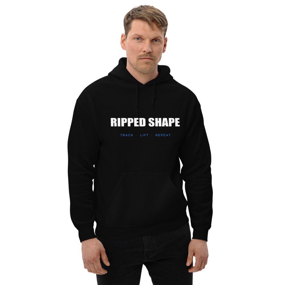 Ripped Shape Wordmark Hoodie Front