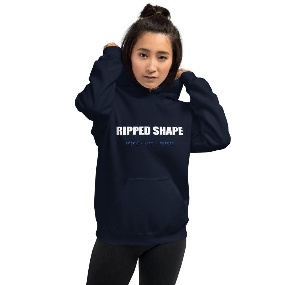 Ripped Shape Wordmark Hoodie Front