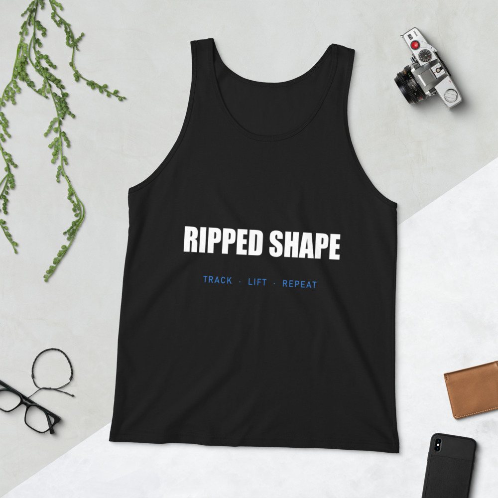 Ripped Shape Wordmark Tank Front
