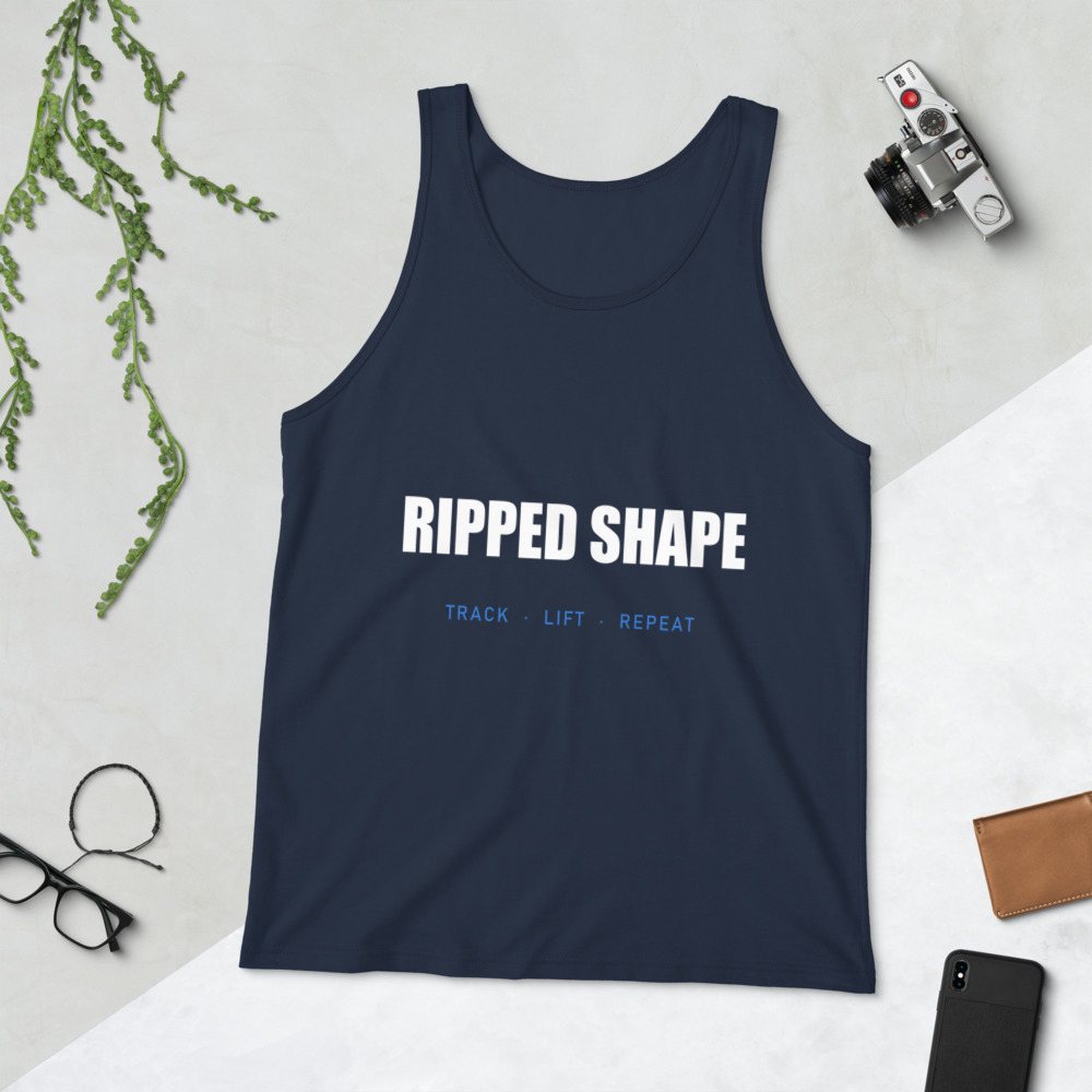 Ripped Shape Wordmark Tank Front