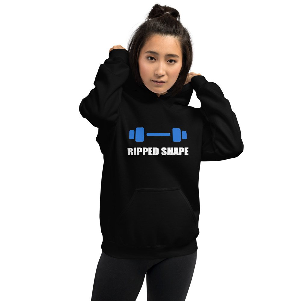 Ripped Shape Dumbbell Hoodie