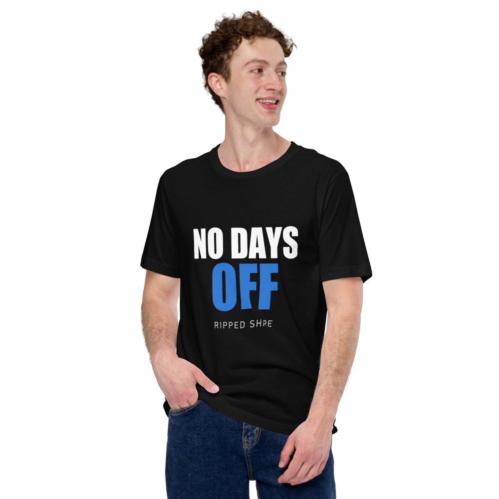 Ripped Shape No Days Off Tee Front