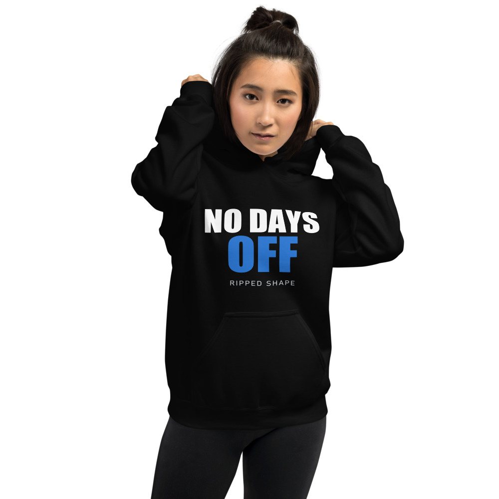 Ripped Shape No Days Off Hoodie