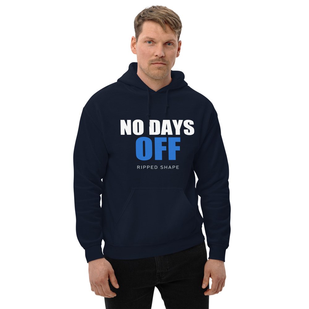 Ripped Shape No Days Off Hoodie Front