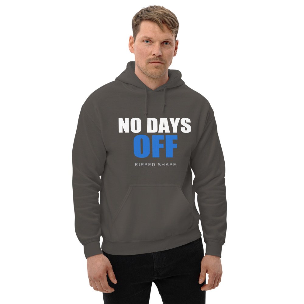Ripped Shape No Days Off Hoodie Front