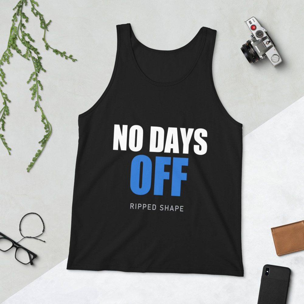 Ripped Shape No Days Off Tank Front