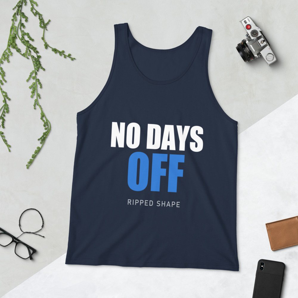Ripped Shape No Days Off Tank Front