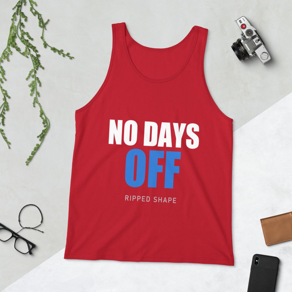 Ripped Shape No Days Off Tank Front