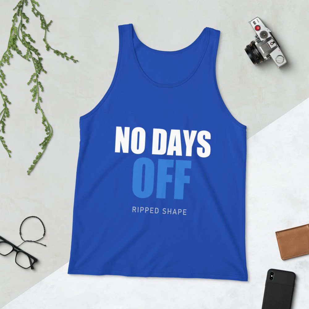 Ripped Shape No Days Off Tank Front