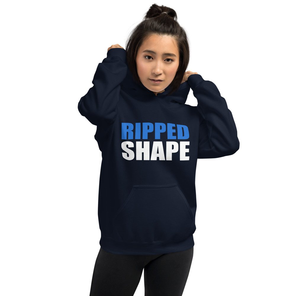 Ripped Shape Stacked Hoodie Front