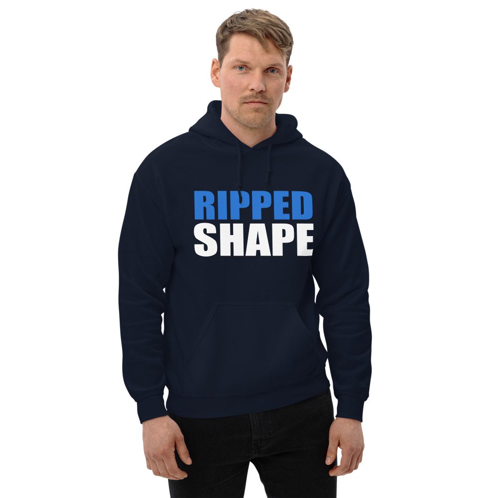 Ripped Shape Stacked Hoodie Front
