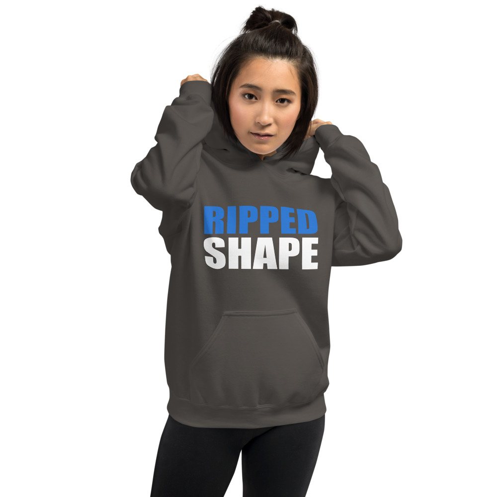 Ripped Shape Stacked Hoodie Front