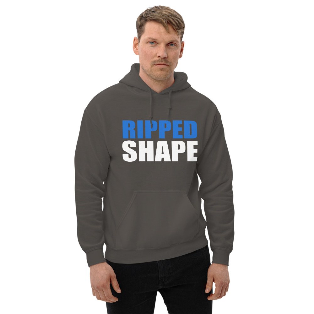 Ripped Shape Stacked Hoodie Front