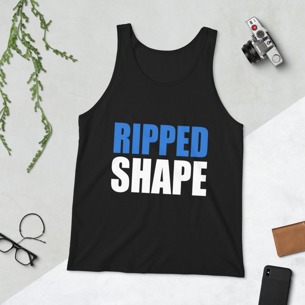 Ripped Shape Stacked Tank Front