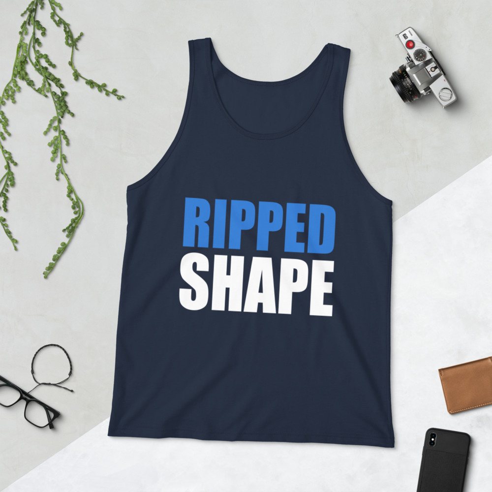 Ripped Shape Stacked Tank Front