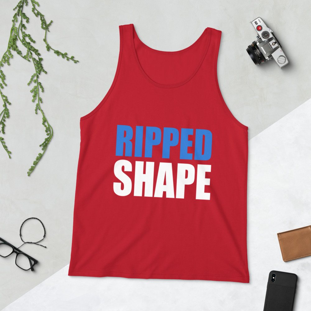 Ripped Shape Stacked Tank Front