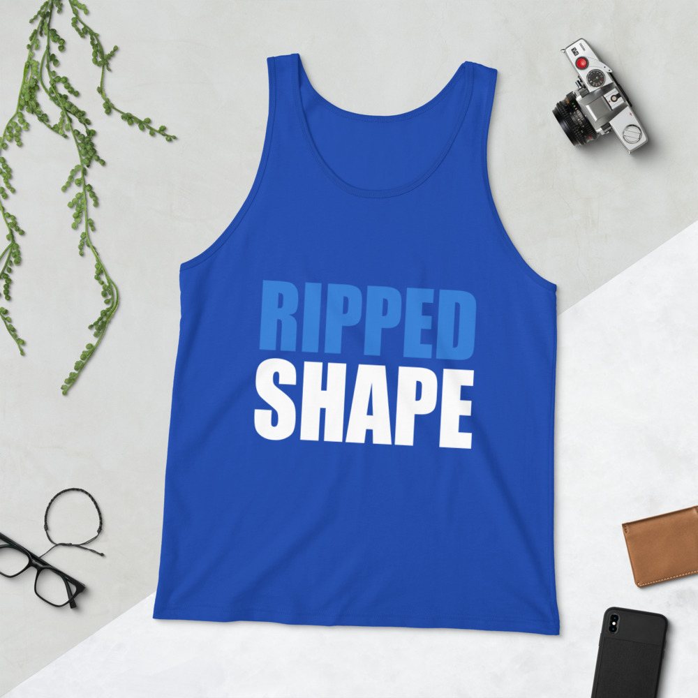 Ripped Shape Stacked Tank Front