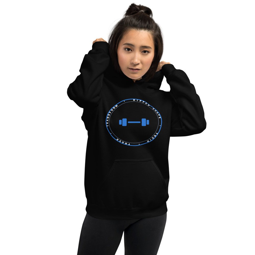 Ripped Shape Badge Hoodie