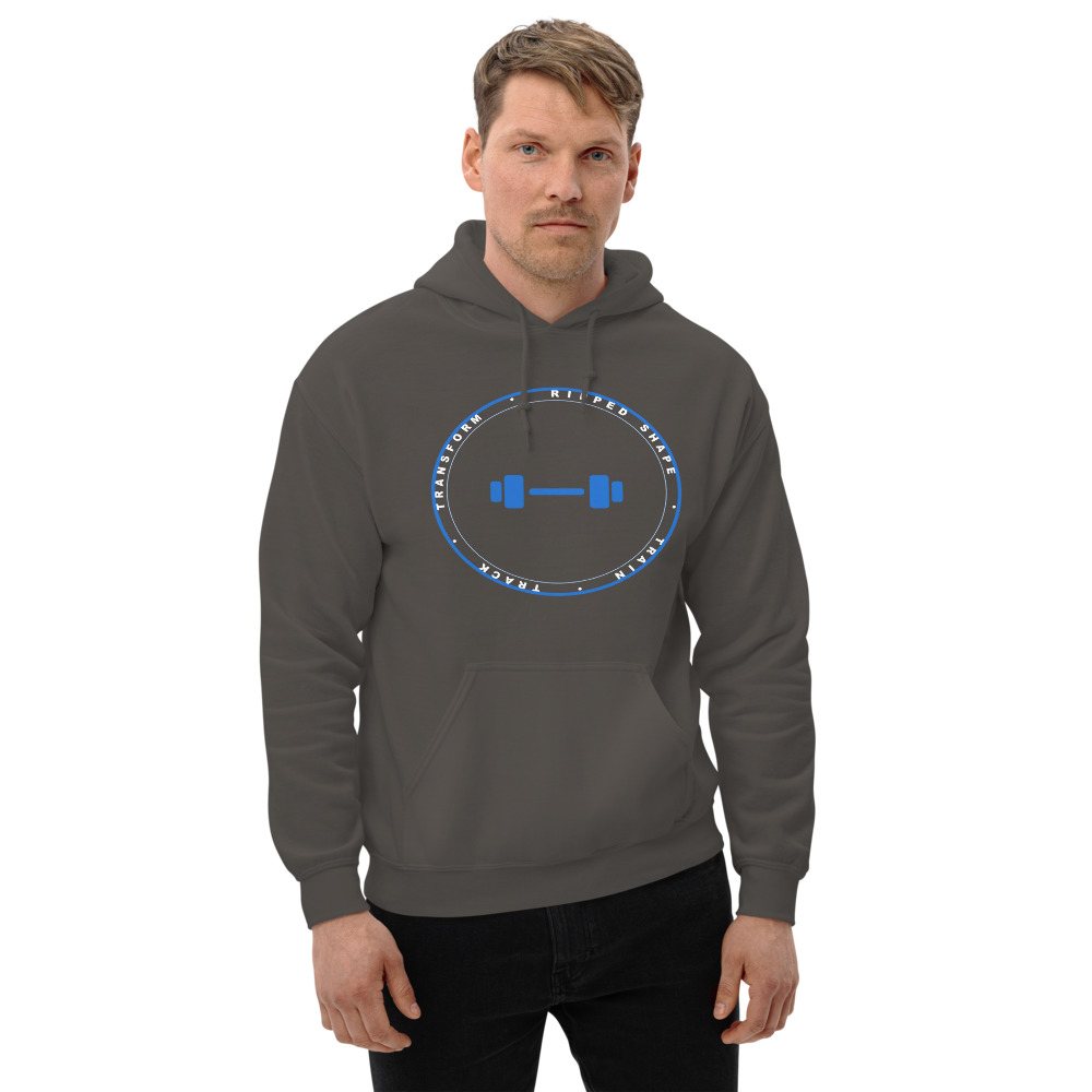 Ripped Shape Badge Hoodie Front