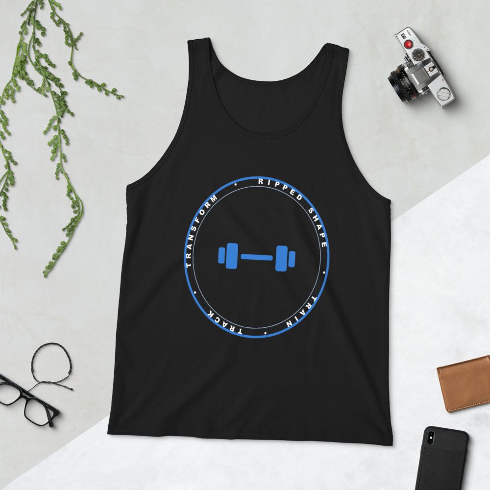 Ripped Shape Badge Tank Front