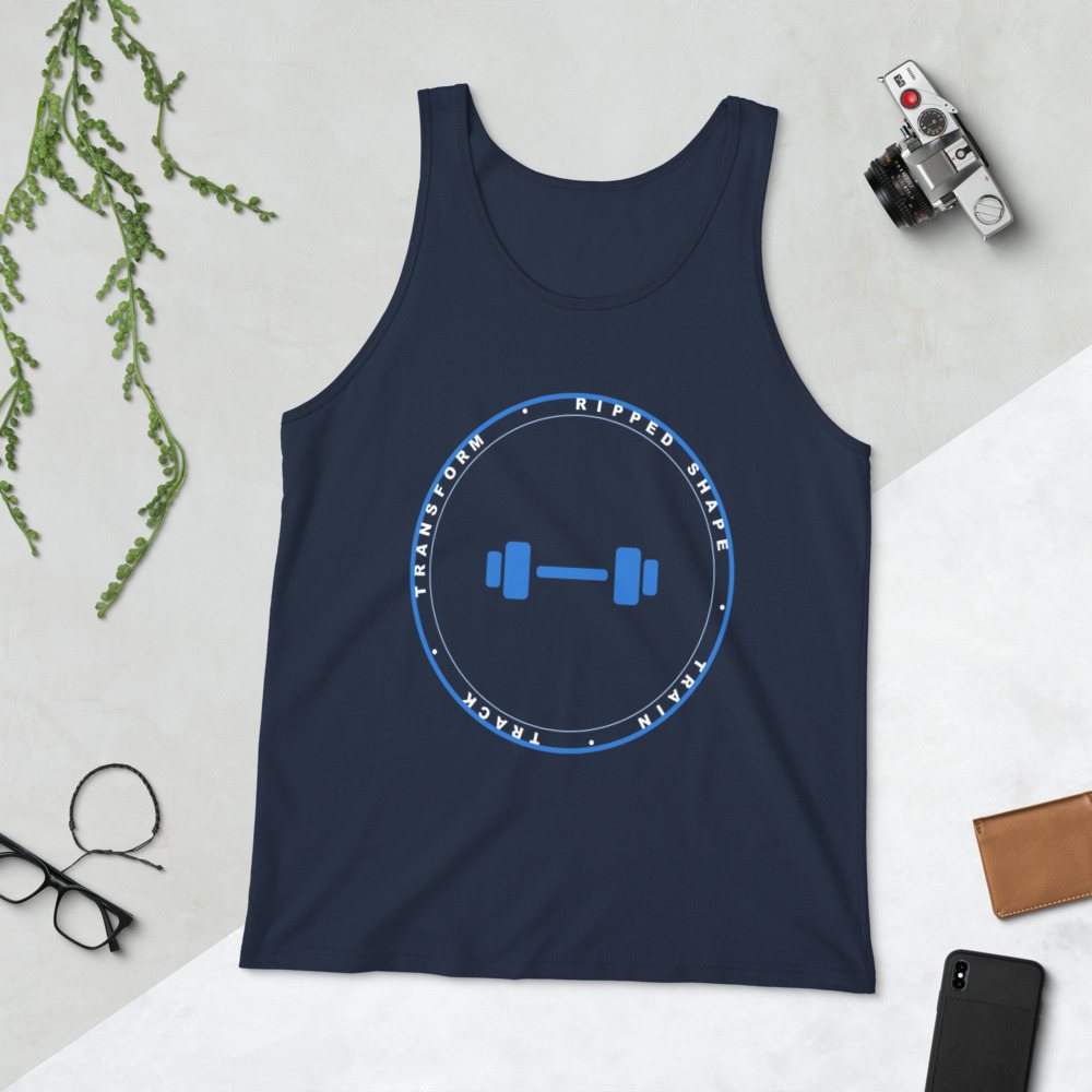 Ripped Shape Badge Tank Front