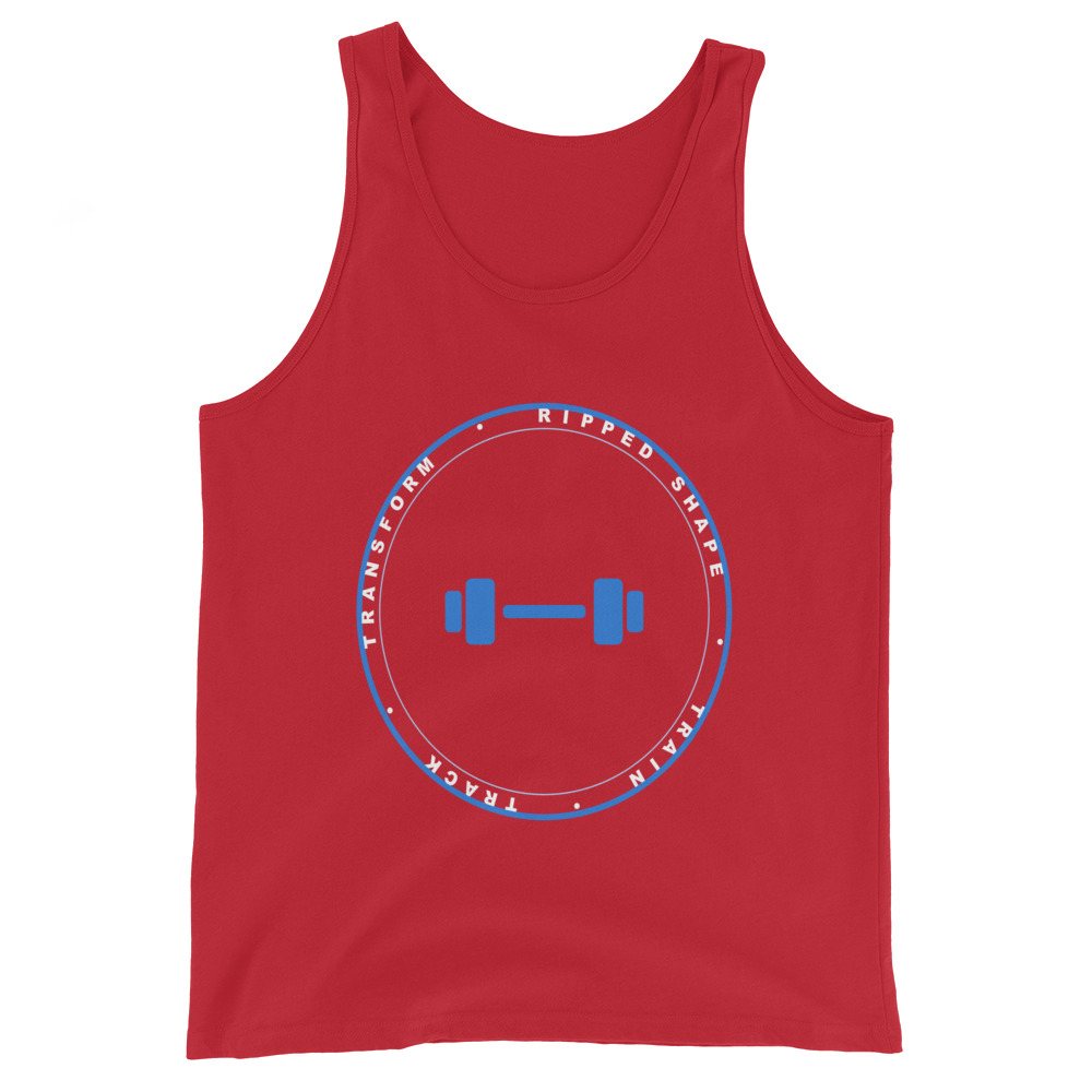Ripped Shape Badge Tank Front