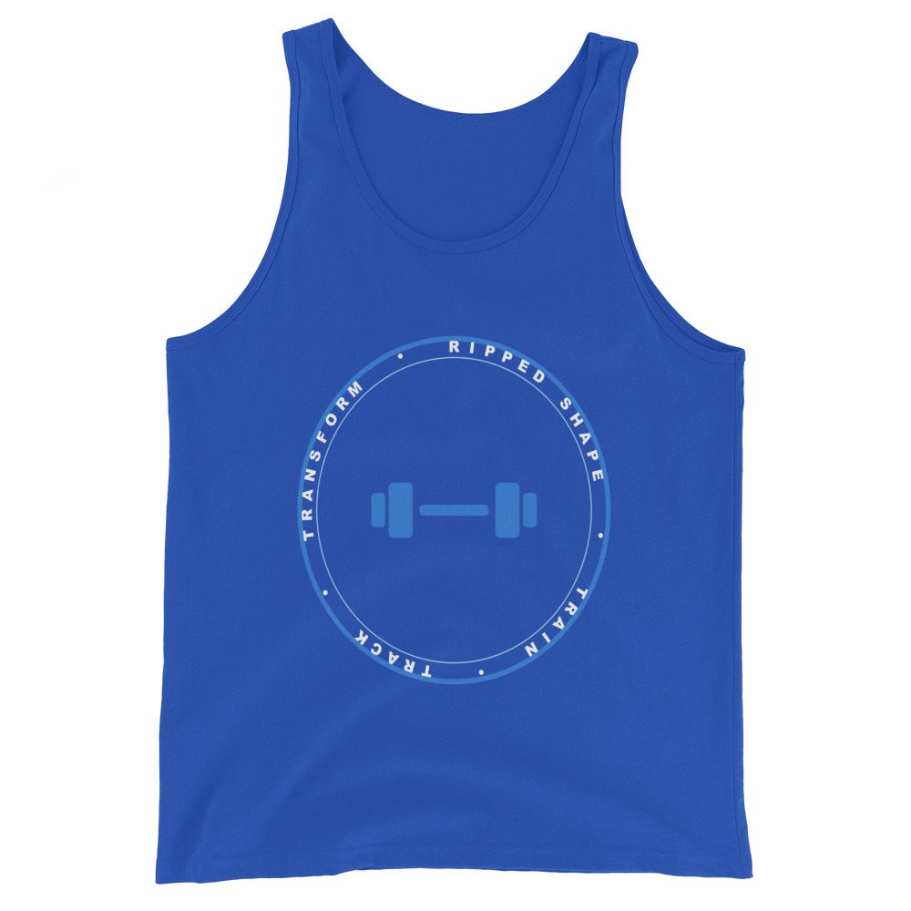 Ripped Shape Badge Tank Front