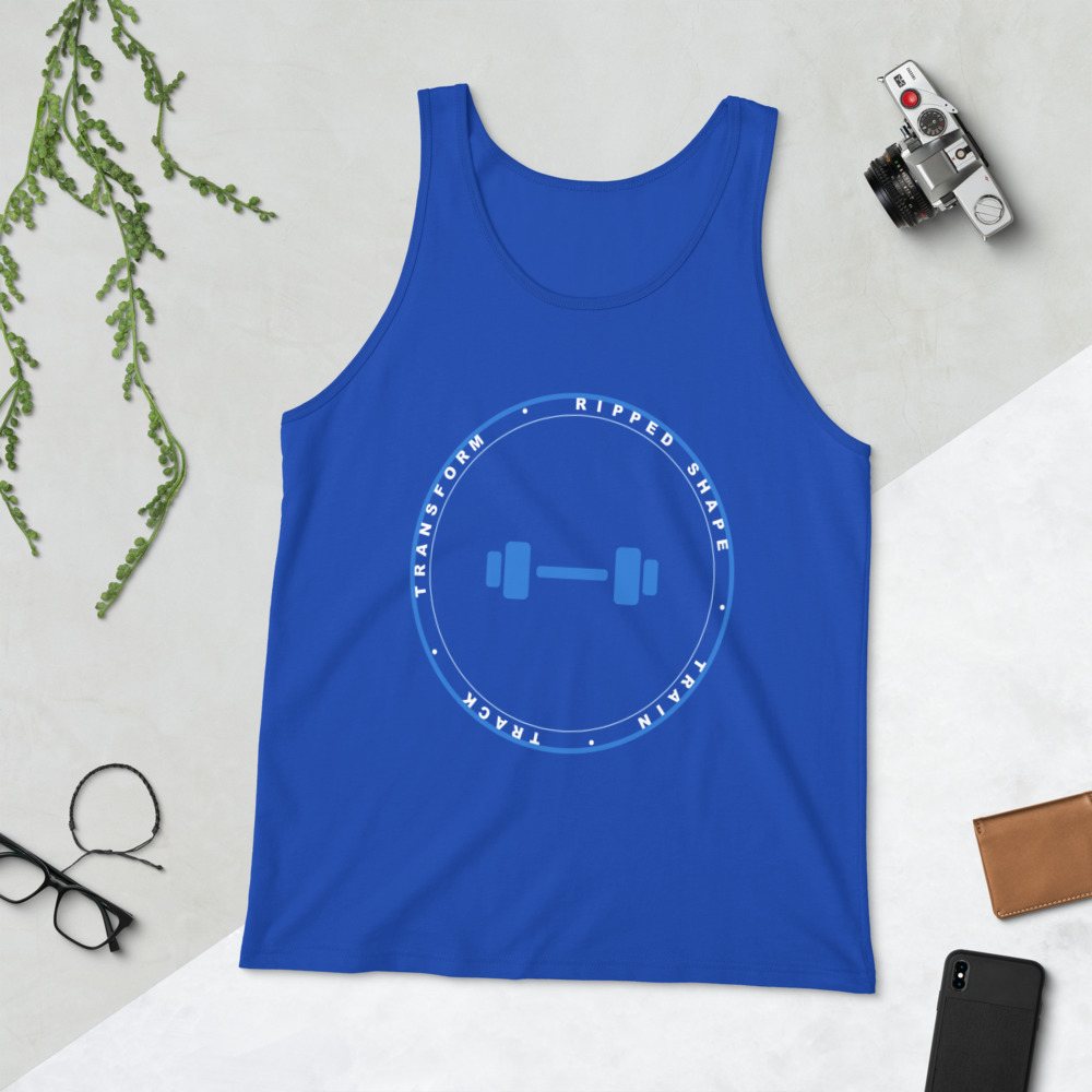 Ripped Shape Badge Tank Front