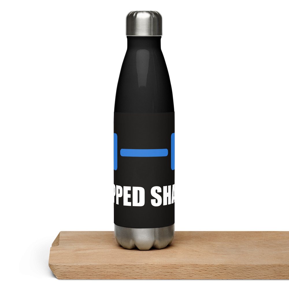 Ripped Shape Dumbbell Water Bottle Front