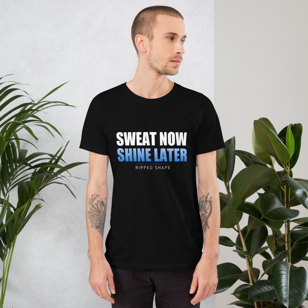 Ripped Shape Sweat Now Shine Later Tee