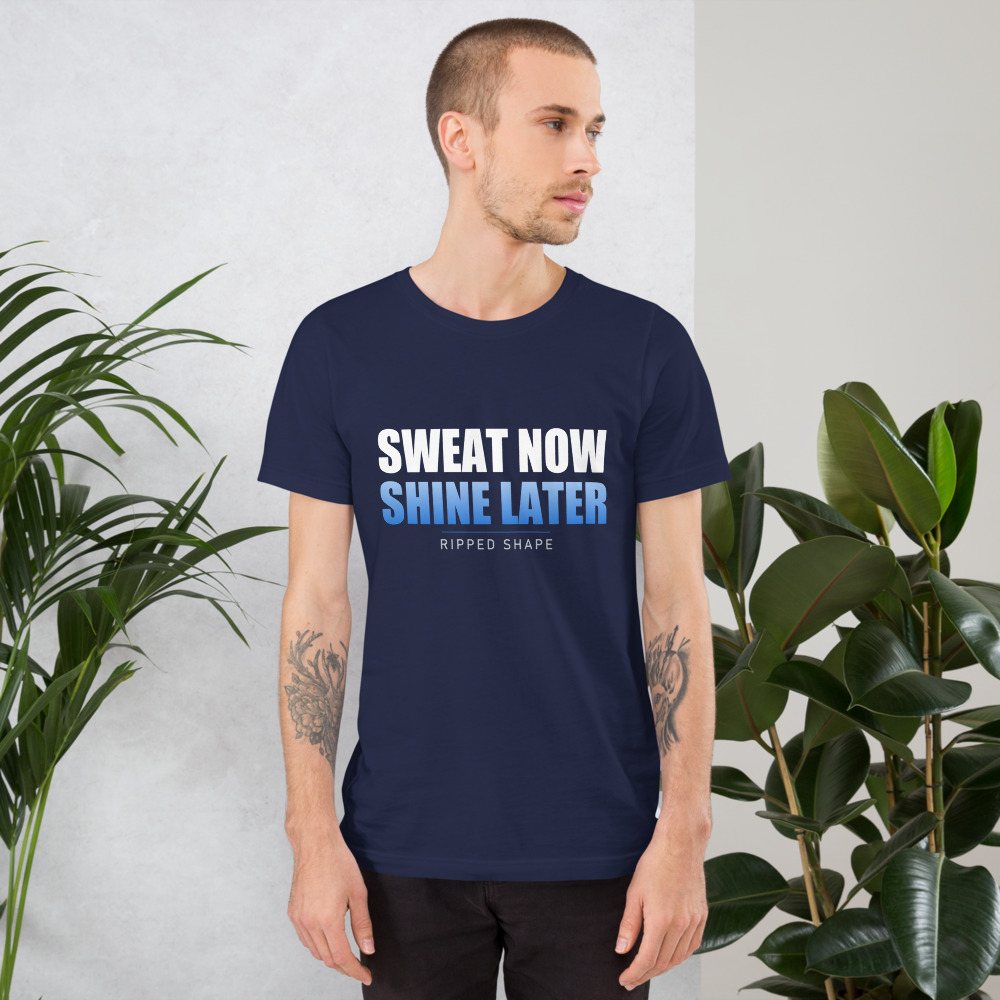Ripped Shape Sweat Now Shine Later Tee Front