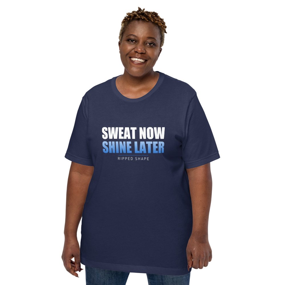 Ripped Shape Sweat Now Shine Later Tee Front