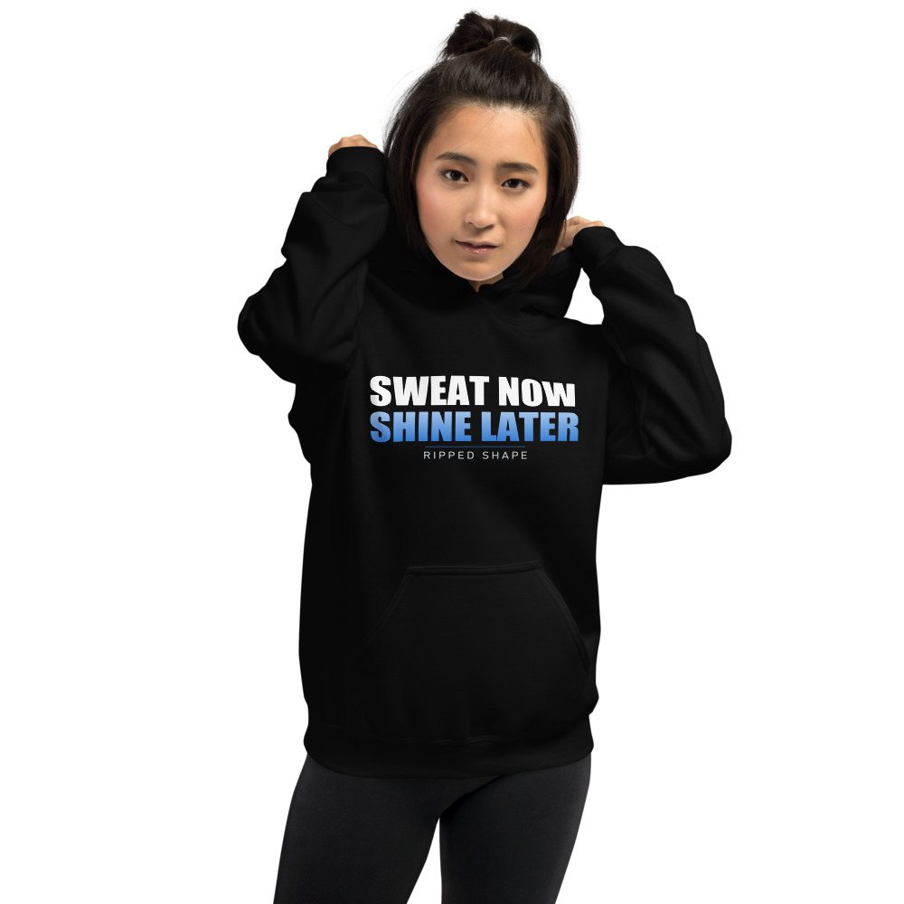 Ripped Shape Sweat Now Shine Later Hoodie