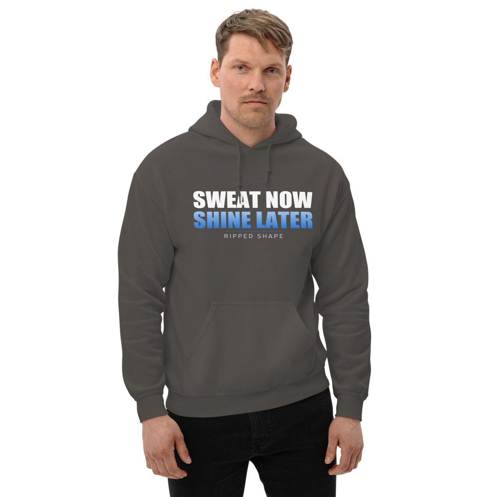 Ripped Shape Sweat Now Shine Later Hoodie Front