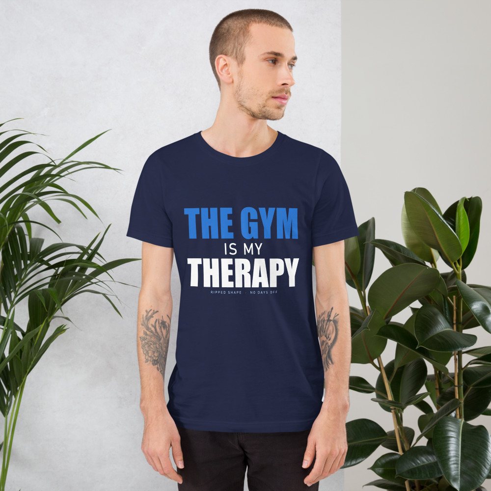 Ripped Shape Gym Therapy Tee Front