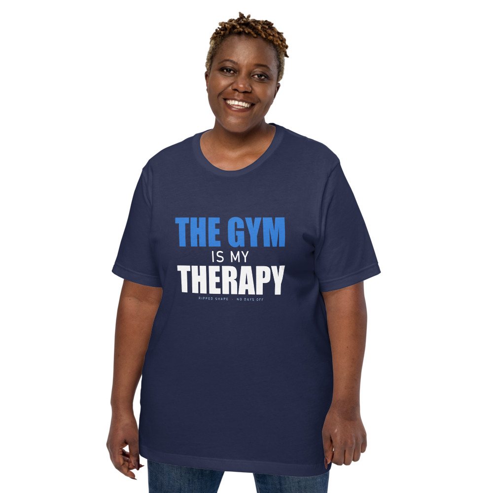 Ripped Shape Gym Therapy Tee Front