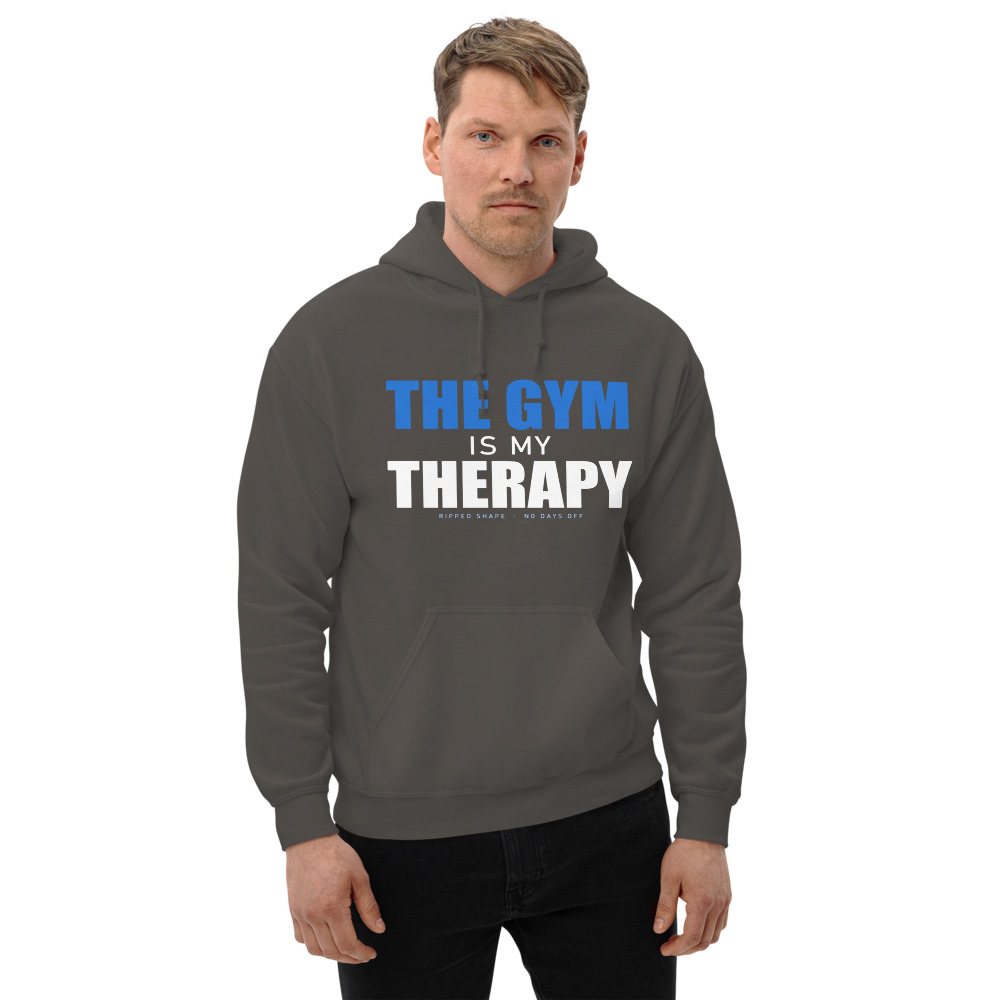 Ripped Shape Gym Therapy Hoodie Front