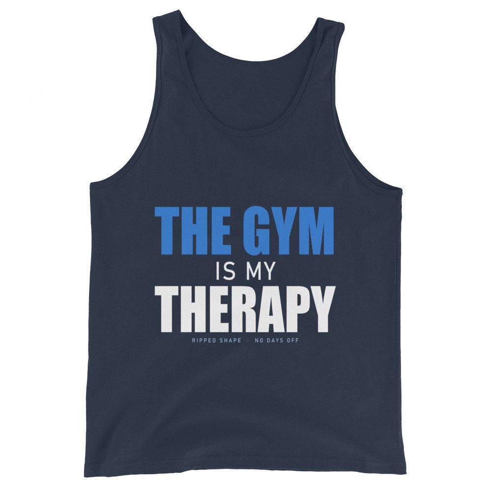 Ripped Shape Gym Therapy Tank Front