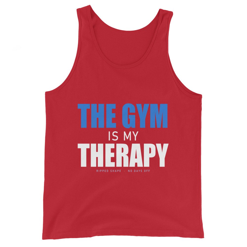 Ripped Shape Gym Therapy Tank Front