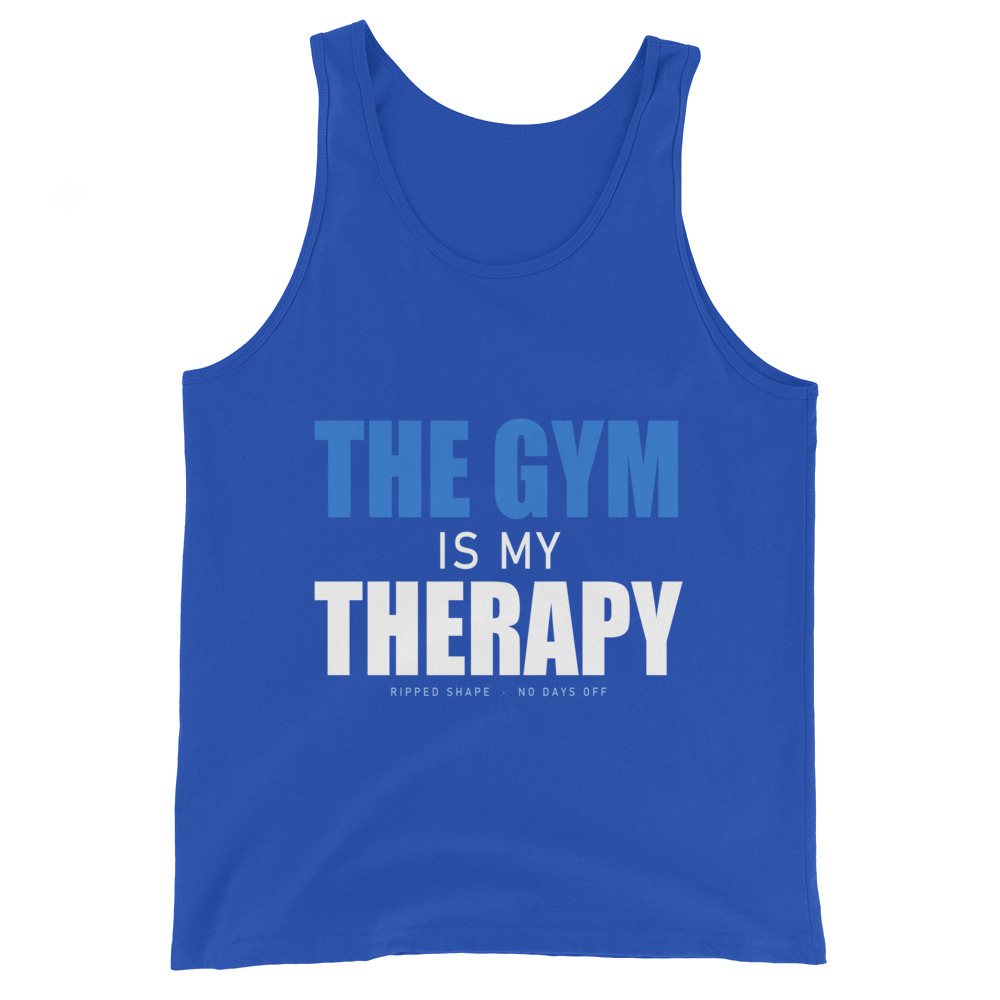 Ripped Shape Gym Therapy Tank Front