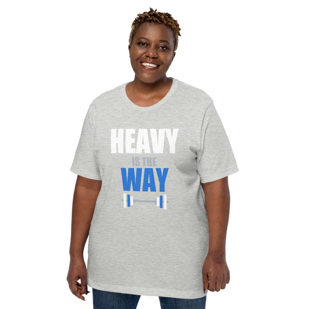 Ripped Shape Heavy Is The Way Iron Dept. Tee Front