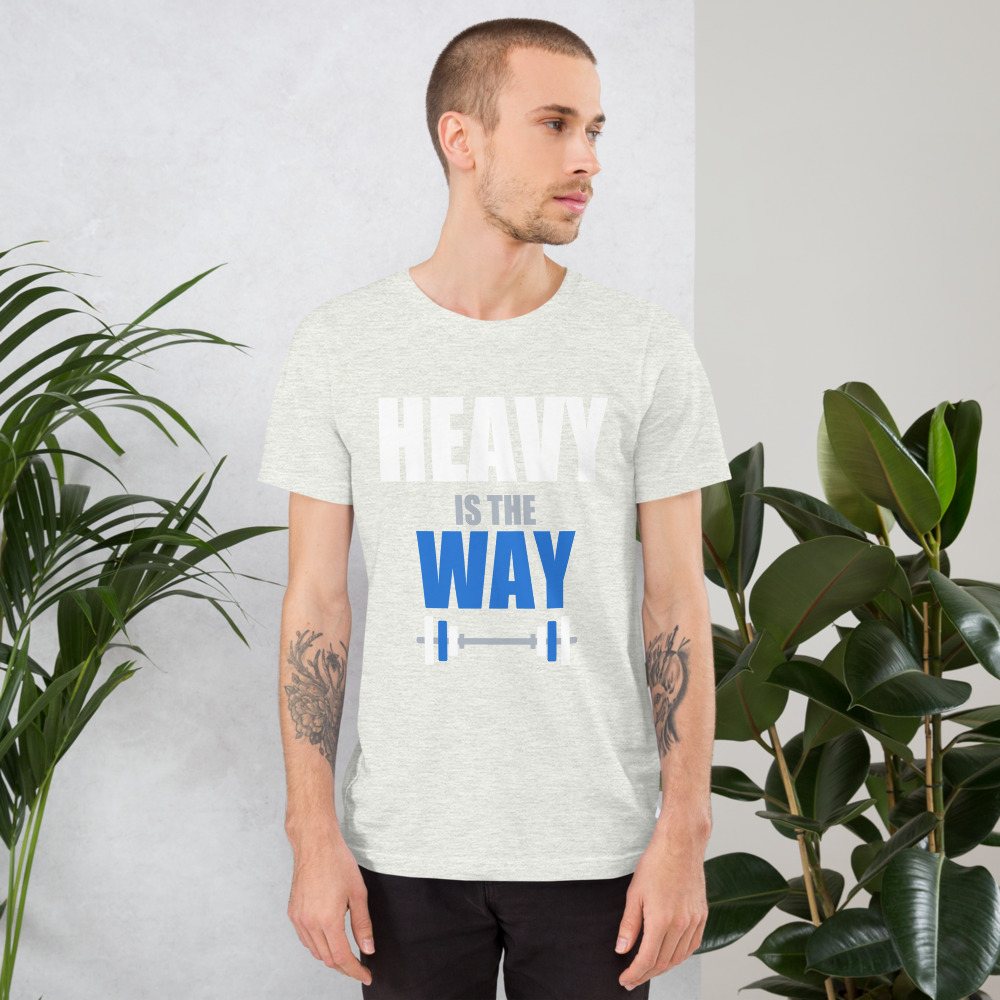 Ripped Shape Heavy Is The Way Iron Dept. Tee Front