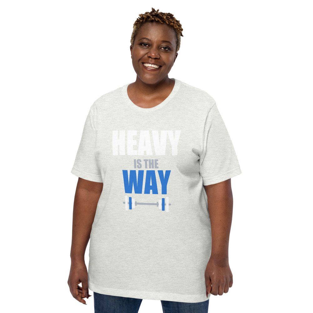 Ripped Shape Heavy Is The Way Iron Dept. Tee Front
