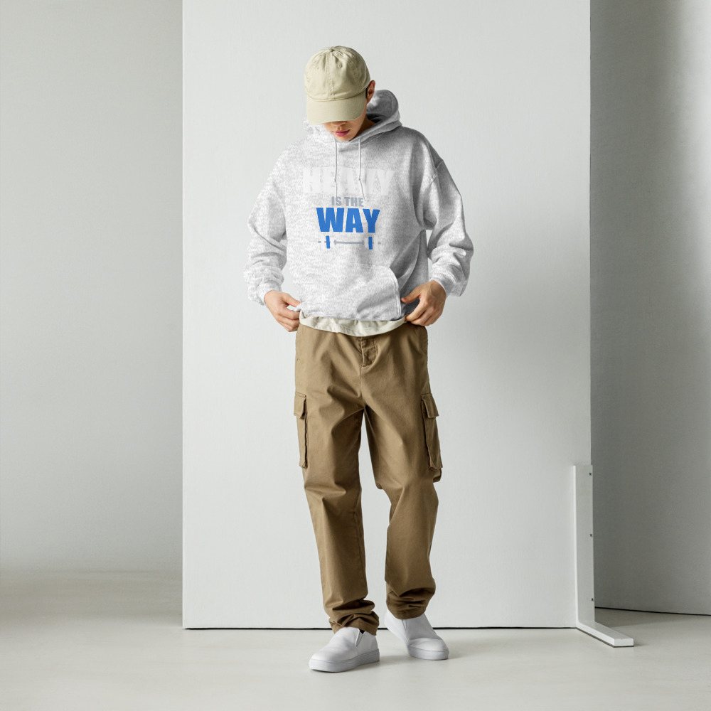 Ripped Shape Heavy Is The Way Iron Dept. Hoodie Front