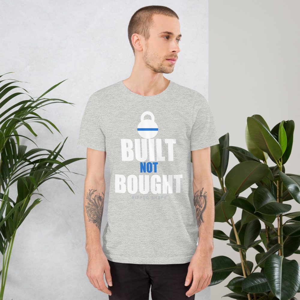 Ripped Shape Built Not Bought Iron Dept. Tee