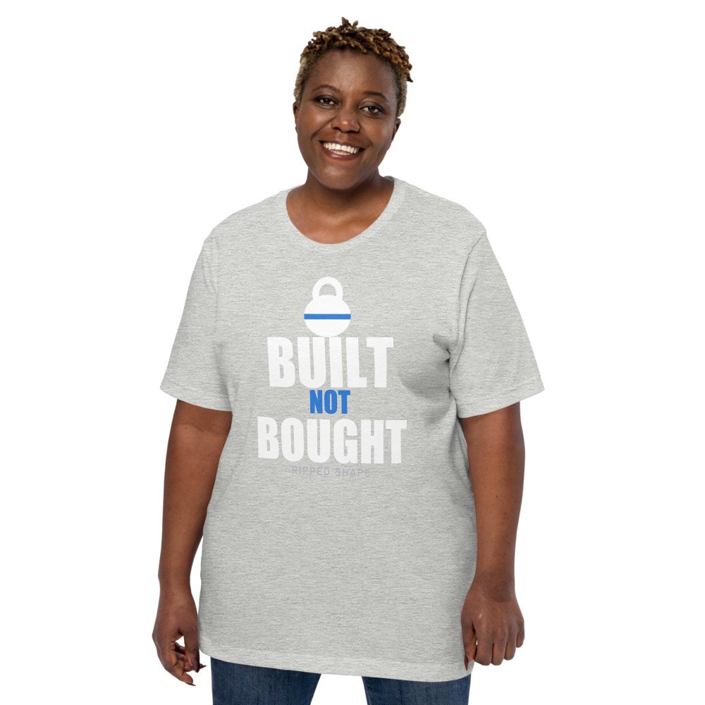 Ripped Shape Built Not Bought Iron Dept. Tee Front