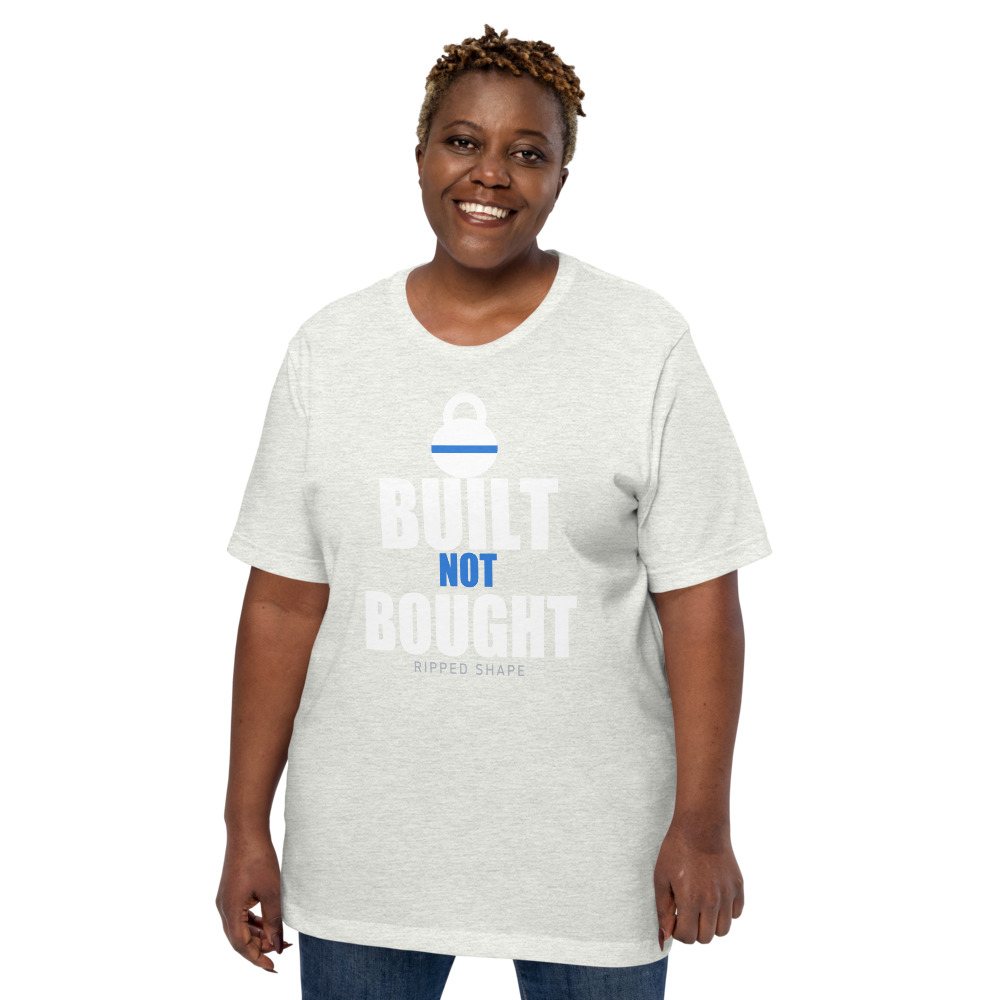 Ripped Shape Built Not Bought Iron Dept. Tee Front