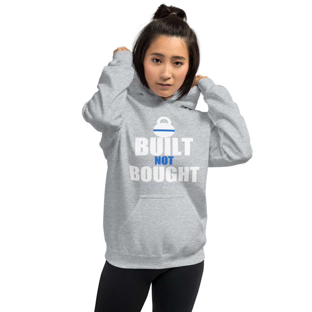 Ripped Shape Built Not Bought Iron Dept. Hoodie
