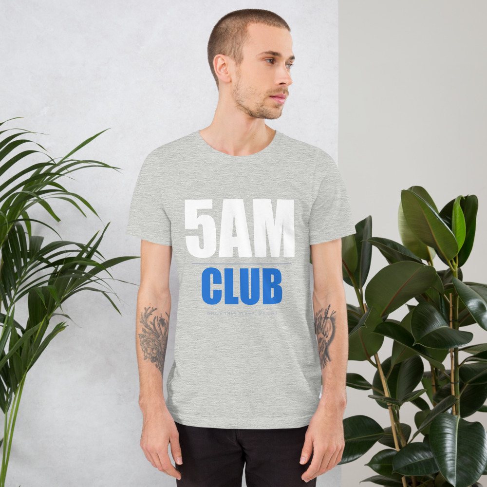 Ripped Shape 5AM Club Iron Dept. Tee